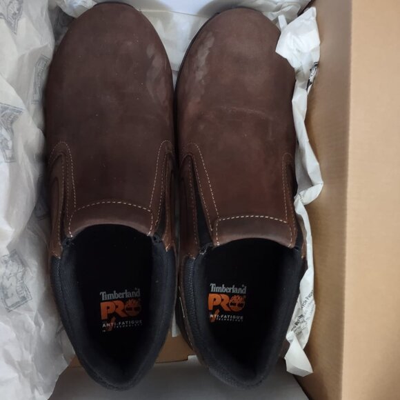 Timberland Pro Men’s Drivetrain Slip-On Steel Toe Shoes Size 15W New In Box - Picture 2 of 10